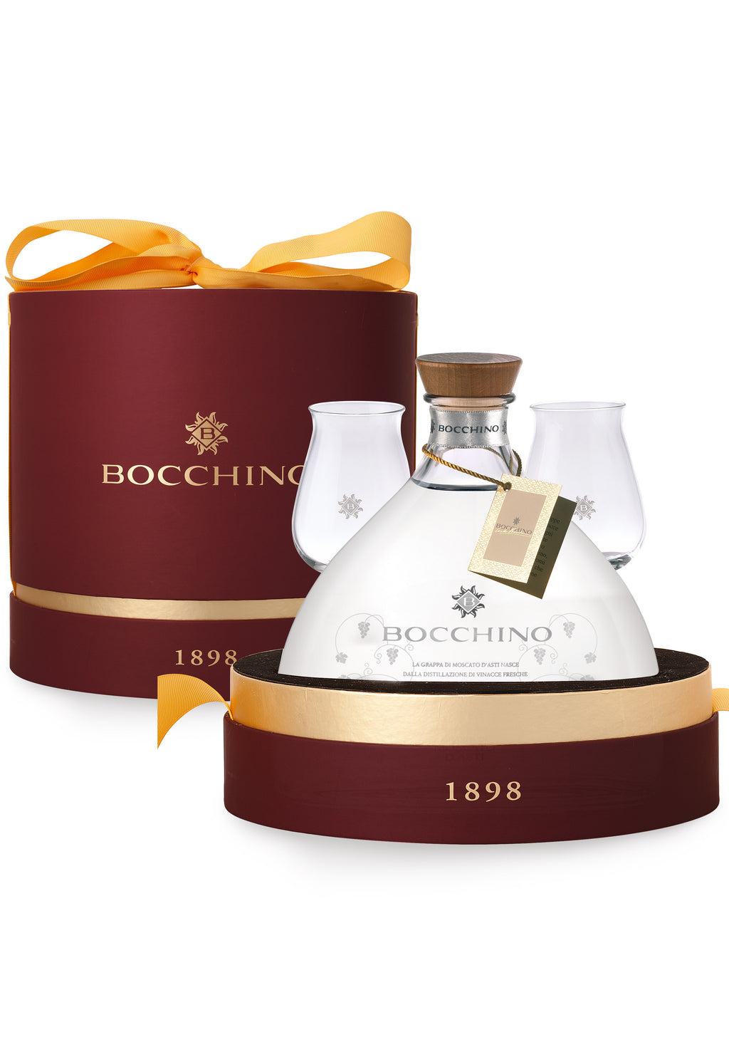 Moscato D\'Asti Grappa Bocchino 1898 - Gift box – Distilleria Bocchino